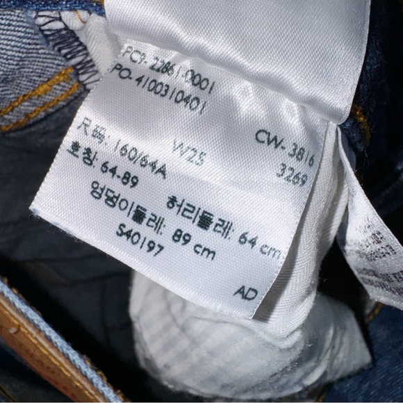 Levi’s 501 White Oak Blue Jeans Size 25 - Picture 7 of 8